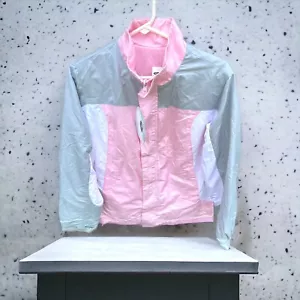 Y2K Avia Jacke Leichtathletik funktioniert dreifarbig Windbreaker wendbar mittel neu mit Etikett - Bild 1 von 14