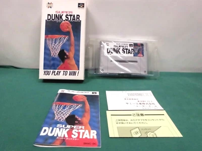SNES -- Super Dunk Star -- Basketball. NEW! Super famicom. Japan. 13377 - Image 1 of 4
