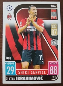 2021-22 Topps Match Attax Zlatan Ibrahimovic AC Milan Shirt Service SS14 - Picture 1 of 2