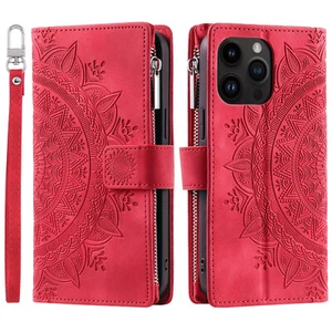Zip Wallet Case For Google Pixel 10 Pro XL 9Pro Anti Scratch Leather Phone Cover - Picture 1 of 18