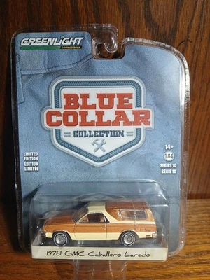 1/64 CUELLO AZUL LUZ VERDE 1978 GMC CABALERO LAREDO BEIGE Y MARRÓN CON CARCASA Foto 1 de 4