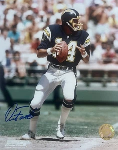*DAN FOUTS*SIGNED*PHOTO*AUTOGRAPHED*SAN DIEGO*CHARGERS*HOF*NFL*FOOTBALL*COA*8x10 - Picture 1 of 3