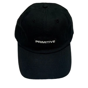 Primitive Apparel Kappe schwarz flach 6 Panel verstellbar Schiebeverschluss Mütze gebraucht, in einwandfreiem Zustand - Bild 1 von 10