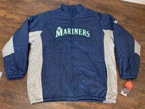 Chaqueta forrada de lana Majestic Seattle Mariners talla 4XL alta nueva con etiquetas - Imagen 1 de 10
