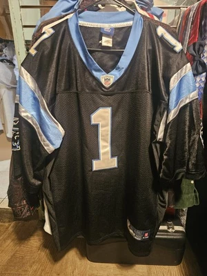 Camiseta deportiva auténtica On Field talla 48 Reebok Cam Newton Home Carolina Panthers #1 NFL Foto 1 de 4