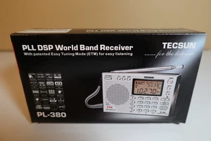 TECSUN PL-380 (NEGRO) DSP PLL AM/FM receptor de radio de onda corta NUEVO - Imagen 1 de 4