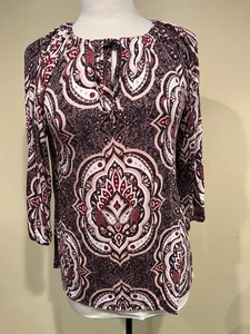 Camisa Blusa Lularoe Debra Paisley - Talla XXS - NUEVA CON ETIQUETAS - Imagen 1 de 4