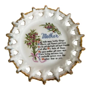 Vintage Religious Decorative Hanging Plate Gift for Mother’s Day Porcelain 14 cm - Picture 1 of 4