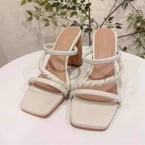 Kaanas Sarchi Cork Heel with Twisted Upper Ivory NWOT Women Shoes Size 6 - Picture 1 of 8