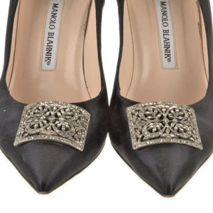 VINTAGE 70s Antique Gold Metal Shoes Pins - Picture 1 of 11