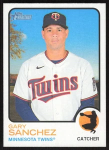 2022 Topps Heritage Gary Sanchez #537 Minnesota Twins - Picture 1 of 2