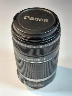 Canon EF-S 55-250mm f/4.0-5.6 IS Lens Tested, Clean Cond.  - Image 1 of 4
