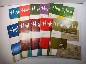 Vintage Highlights Magazine Lot of 10 All Volumes are from 1975 - Picture 1 of 12