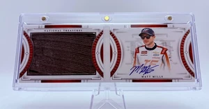 2024 National Treasures #TMS-MMS Matt Mills Tire Material Signature Booklet /25 - Picture 1 of 2