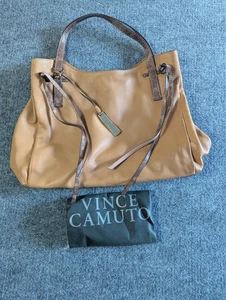 Vince Camuto Rilo Leder große Schultertasche mit Original Staubbeutel sandbraun - Bild 1 von 10
