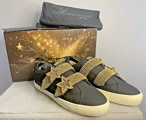 Vintage Havana The Iconic Sparkle Star Pure Black Sneakers Sz 7 NIB - RARE - Picture 1 of 19