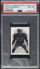 1955 All American Sports Club #234 Chuck Bednarik PSA 8 NM-MT HOF