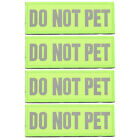  4 Pcs Nylon Dienst Hunde Hundedekorationen Service-Tier-Patch Etiketten