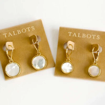 Nuevos Pendientes Colgantes Redondos Talbots Regalo Moda Mujeres Fiesta Joyería 2 Tallas Elegidas Foto 1 de 4