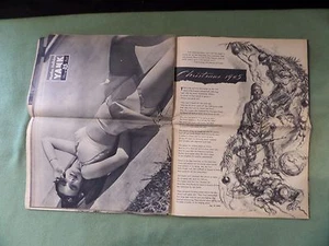 Revista Semanal del Ejército de los Estados Unidos YANK 21,1945 Martha Holiday Pinup - Imagen 1 de 9