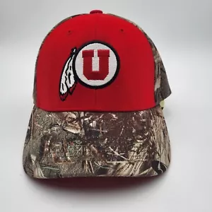Cappello uomo Utah Utes rosso mimetico mimetico gancio passante regolabile accattivante copricapo - Foto 1 di 8