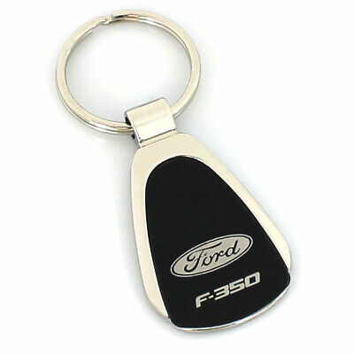 Ford F350 Tear Drop Key Ring (Black)