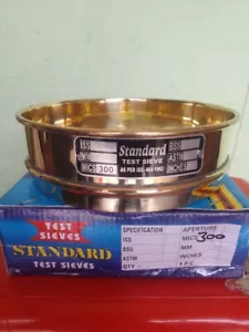 Test Sieve-300 micron rete in acciaio inossidabile con struttura in ottone (d... - Foto 1 di 8