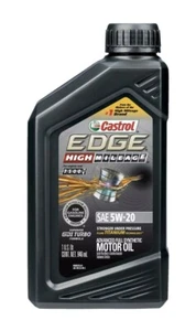 Castrol Edge High Mileage 5W-20 Advanced Full Synthetic Motor Oil, 1 Quart - Picture 1 of 7