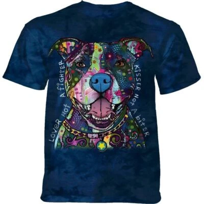 The Mountain Lover Not a Biter Pit Bull Kisser by Dean Russo T-Shirt New SM - 3X - Image 1 of 3