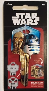 LLAVE STAR WARS DOBLE CARA C-3PO Y R2-D2 EN BLANCO-KW10/KW1 - Imagen 1 de 1