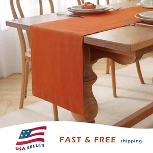 Corredor de mesa de lino francés premium para comedor, bodas y ocasiones especiales - Imagen 1 de 37
