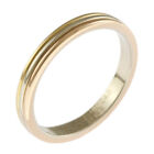 CARTIER Ring US 8 1/2 EU58 K18 gold Pink 3 colors Louis Cartier Vendome used