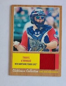 2011 Topps Heritage Travis d'Arnaud New Hampshire Fisher Cats - Jersey