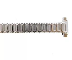 Watchband Speidel white metal expansion 10-13 mm lug 5 3/4" Stainless Steel - Picture 1 of 3