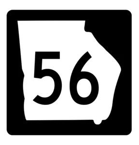 Georgia State Route 56 Aufkleber R3603 Highway Schild - Bild 1 von 1