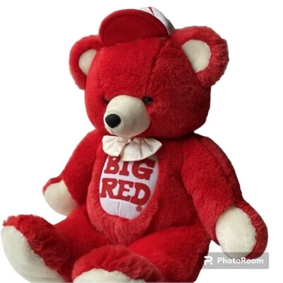 Oso de peluche de 22" marca refresco "Big Red" de colección Russ Berrie & Co usado en excelente estado Foto 1 de 4
