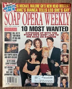 SOAP OPERA WEEKLY~11/7/2000-10 MOST WANTED/STARS WE'D LIKE TO SEE BACK- MAGAZINE - Bild 1 von 1