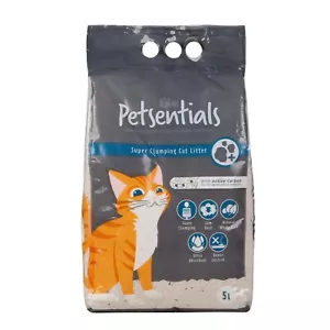 More details for petsentials ultra clumping absorbent cat litter with active carbon 10l, 20l, 30l
