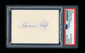HOMER PEEL SIGNED MINT CUT PSA/DNA AUTOGRAPHED 1933 NEW YORK GIANTS CHAMPS WSC