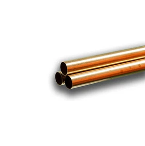 Round Brass Tube: 9/16" OD x 0.014" Wall x 36" Long (3 Pieces) - Picture 1 of 1
