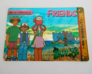 1999 Bandai Carddass Pokemon Holo Japanese Vending Sticker Nurse Joy Lapras 208 - Picture 1 of 3