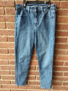 American Eagle Next Level Stretch Hi-Rise Jegging Crop Jeans Size 10 Short Women - Picture 1 of 9