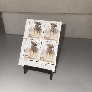 US Buffalo Soldiers 29c Stamp Plate Block of 4 Scott #2818 - Picture 1 of 4