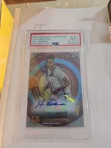 Juju Watkins Auto PSA 9 10 Auto! BIA-JWT 2022-23 BOWMAN U INCEPTION ZN - Bild 1 von 3