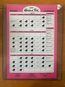Hialeah Park 2000 Betting Calendar - Picture 1 of 2