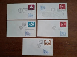 5 RARE George Mercer Stamp Designer Postal Stationary FDCs - Picture 1 of 6