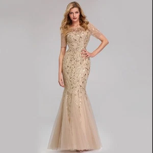 Ever-Pretty US Plus Size Mermaid Formal Party Dress Sequins Celebrity Prom Gowns - Picture 1 of 1