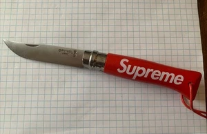 Opinel 8 Collaboration Supreme x SAVOIE FRANCE No.08 Pocket Knife Nice Condition - Picture 1 of 5