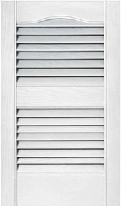 Paquete de 2 pares de persianas exteriores de vinilo con persianas en blanco #001 - Imagen 1 de 2
