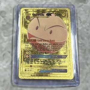 Elektrode Pokemon Gold FAN ART Karte geprägt Sammlerstück 155/168 - Bild 1 von 5